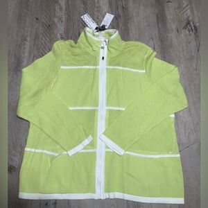 (Bin 14)  Chico’s Zenergy Golf, Mesh Knit Jacket,  Size 4, Size 18/20